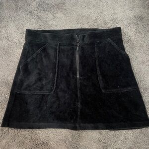 Black Corduroy Skirt